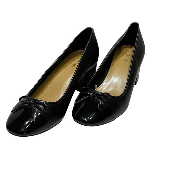💥💥SALE💥💥J CREW CAP-TOE BALLET BLOCK HEEL SZ 10 MED EUC - Picture 7 of 13